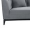 Armen Living Melange Gray Velvet Sofa with Black Wood Base LCMG3GREY - alternate 3